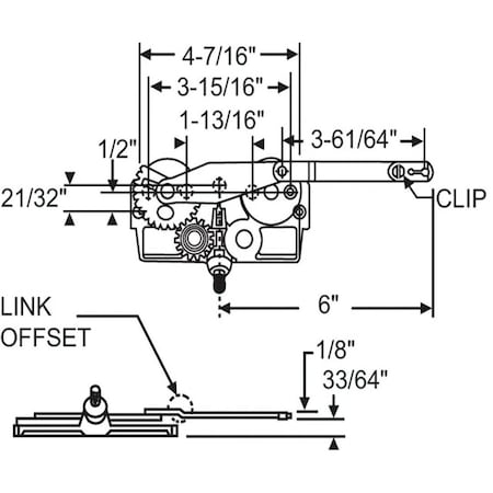 Strybuc Dyad Arm Casement Operator 36-177